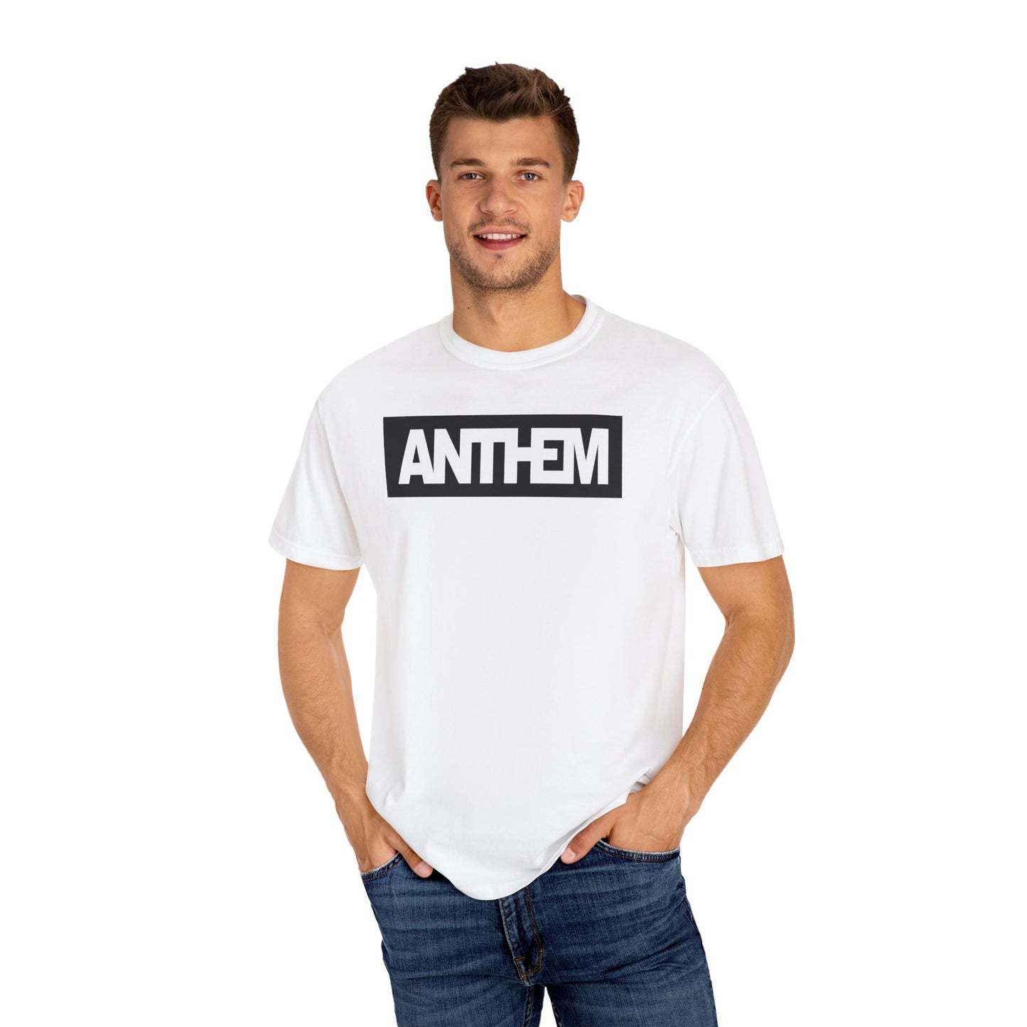 ANTHEM Black on White T-shirt