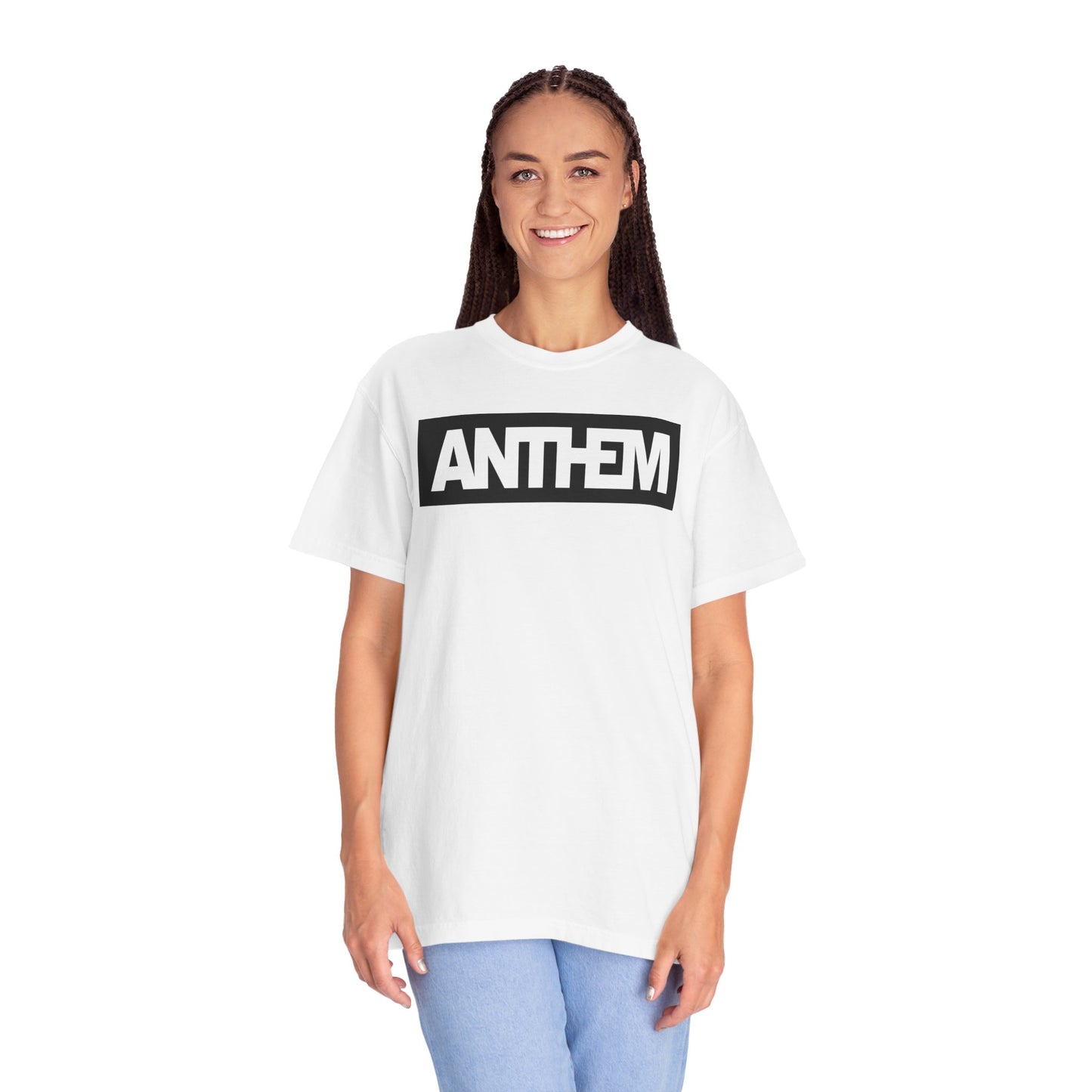 ANTHEM Black on White T-shirt